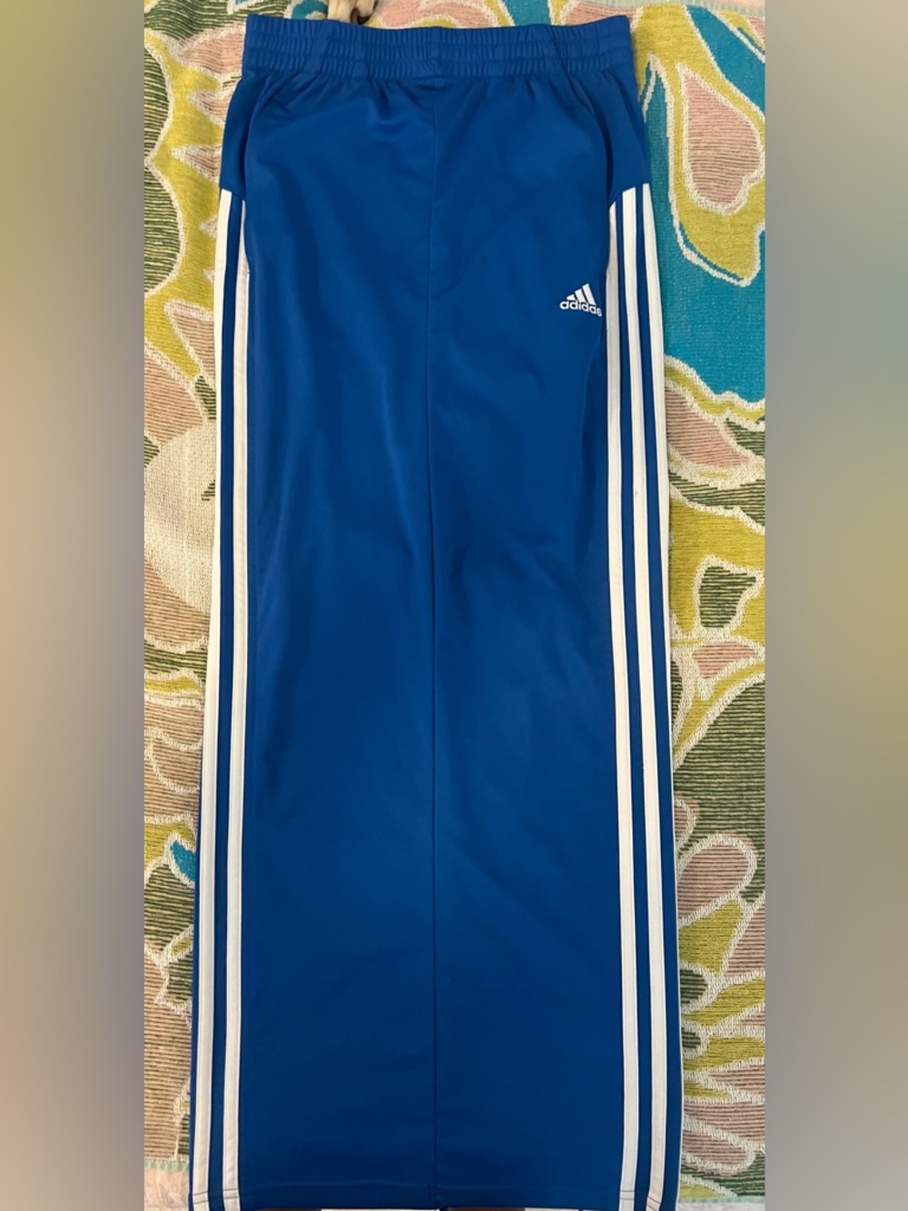 Adidas Unique Royal Blue Track Skirt with White Stripes